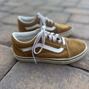 Vans Kids Brown and White Sneakers